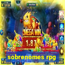 sobrenomes rpg